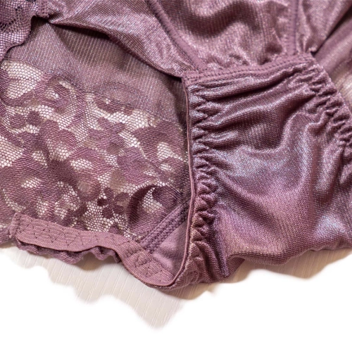 4D立體雕塑提臀束腹褲-蕾絲鎖邊布修飾褲