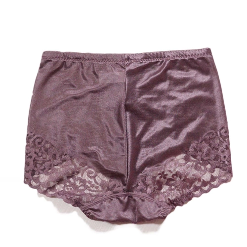 4D立體雕塑提臀束腹褲-蕾絲鎖邊布修飾褲