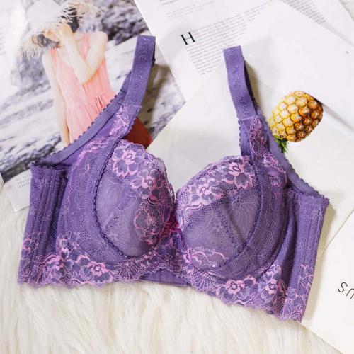 9610 Purple - Lycra Adjustable Bra - Wire