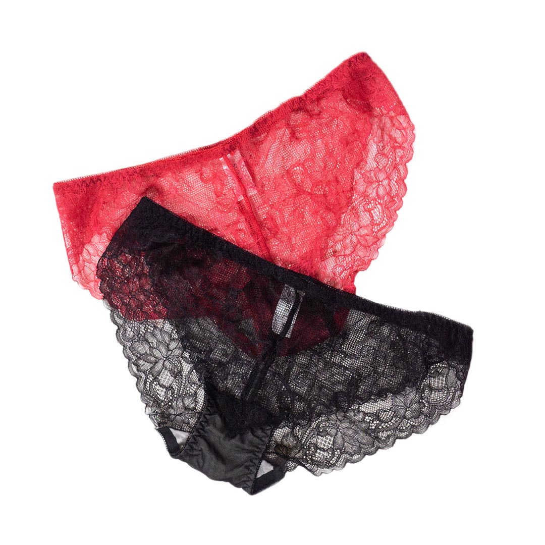 性感蕾絲延伸荷葉邊半杯小胸加厚聚攏集中內衣 配套褲仔