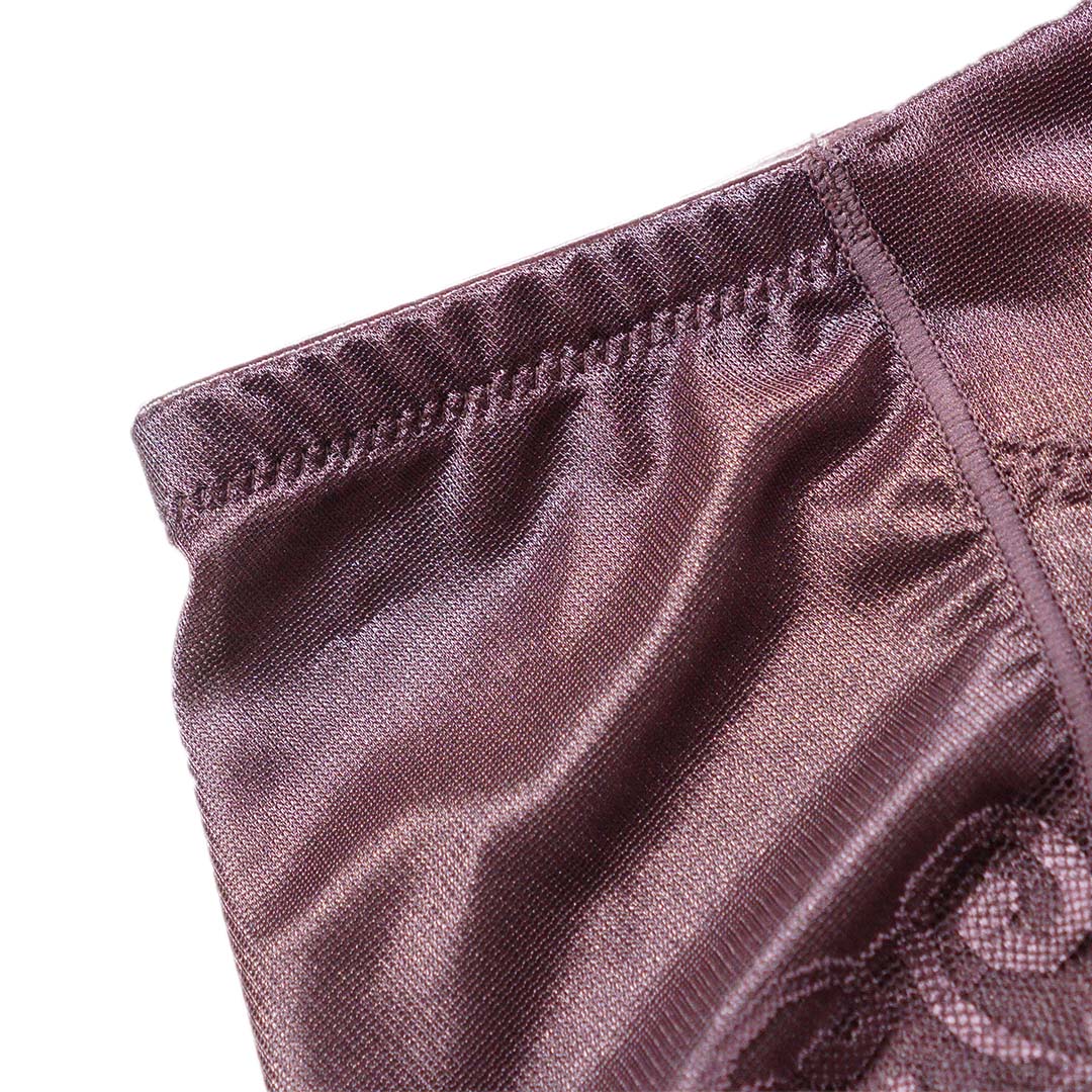 4D立體雕塑提臀束腹褲-蕾絲鎖邊布修飾褲