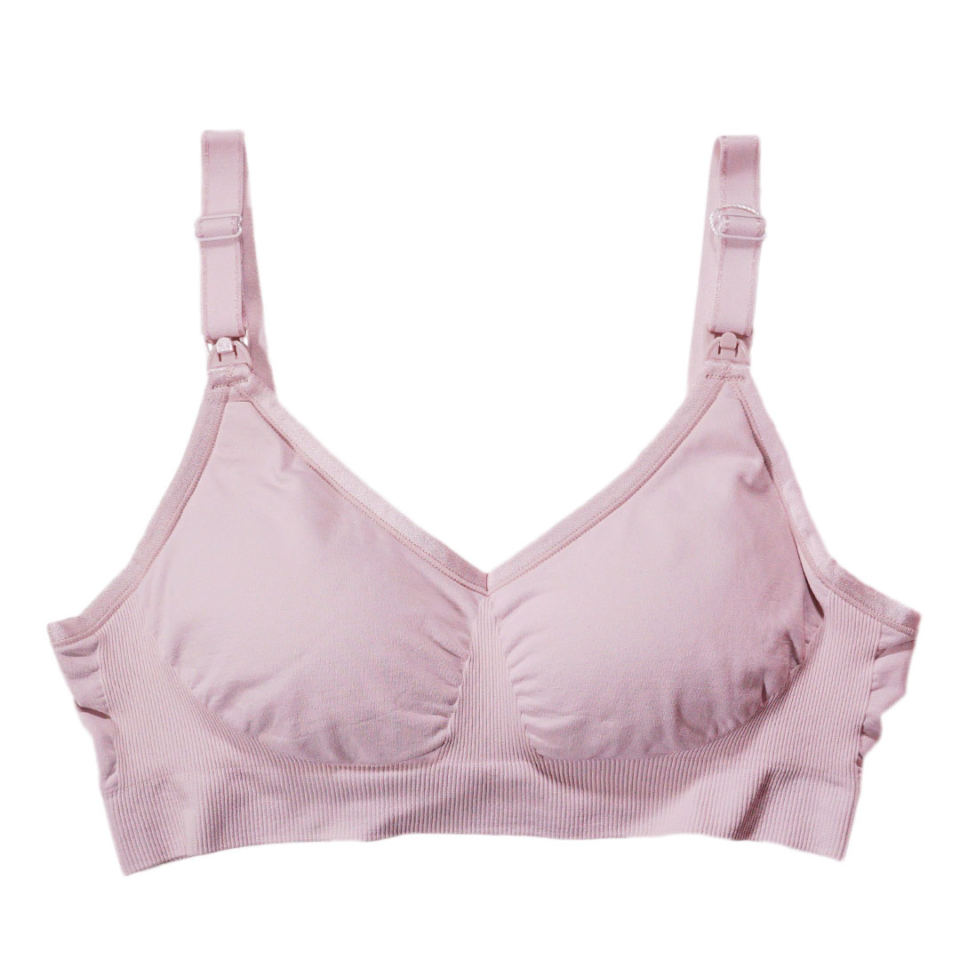 一片式高彈力上開扣無鋼圈防下垂聚攏哺孕內衣