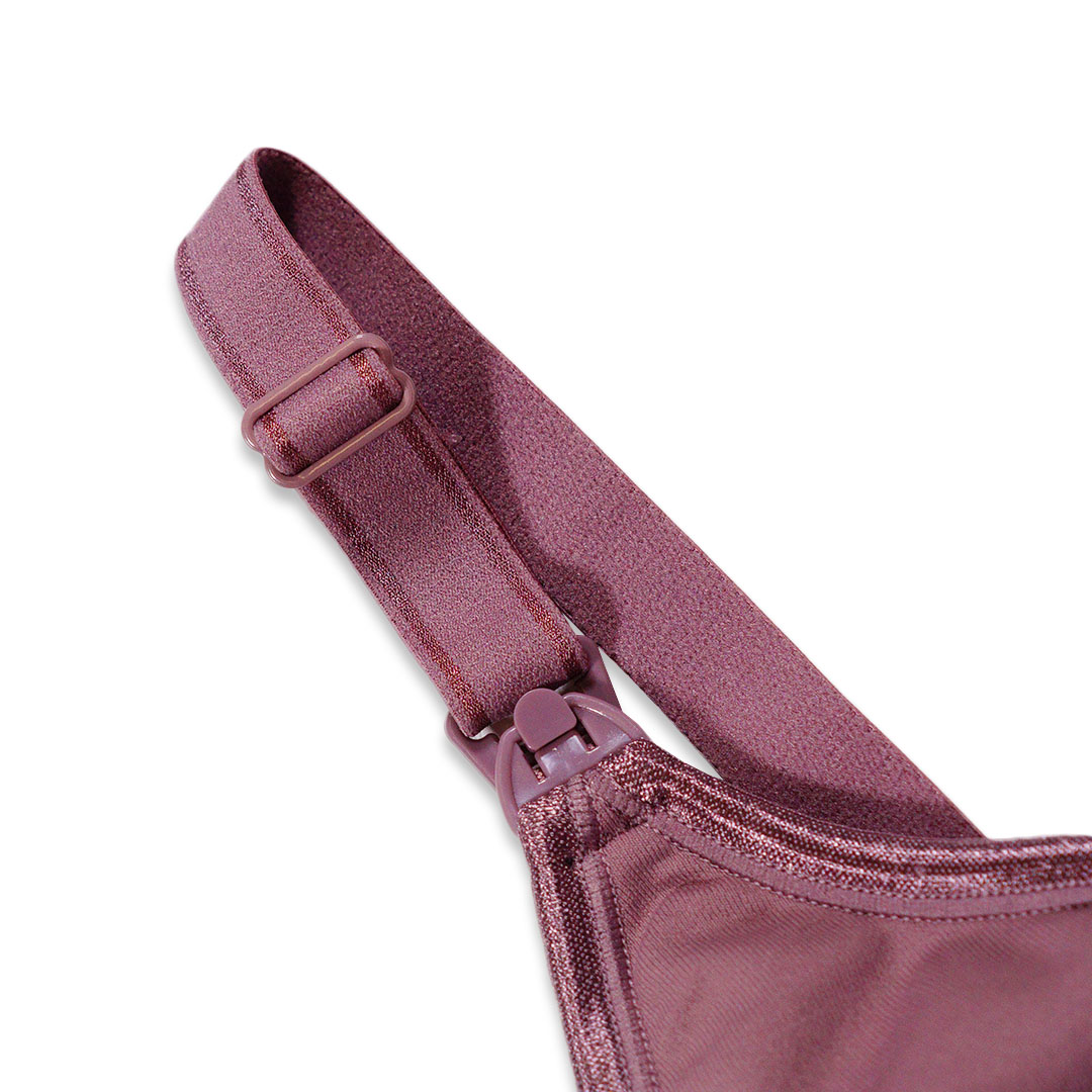 一片式高彈力上開扣無鋼圈防下垂聚攏哺孕內衣