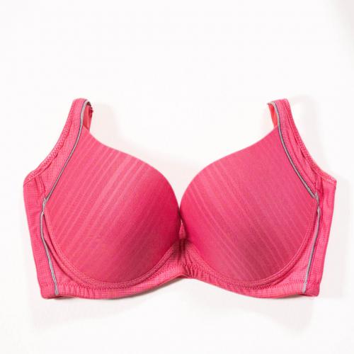 【Cool Feeling Cotton Blend Fabric】Plain-colored low-ridge center seamless T bra in six colors