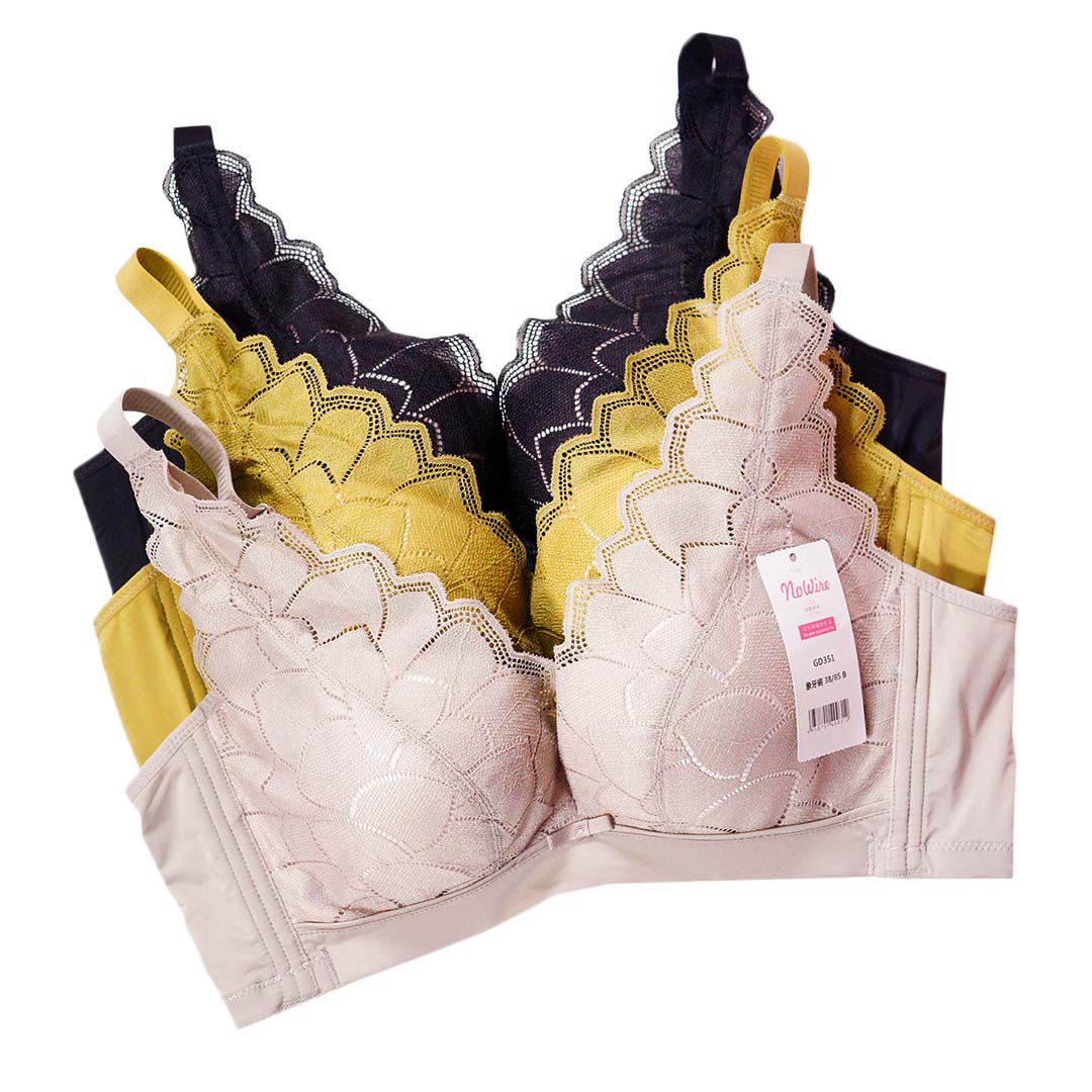 輕柔舒適天然蠶絲纖維無鋼圈多功能調整型內衣