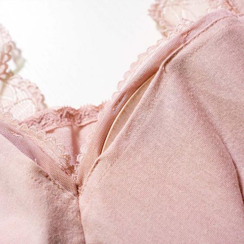 Vest-style stunning lace full coverage without underwire sleep comfort underwear