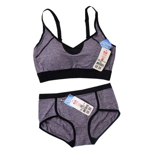 輕柔時分 舒適後交叉肩帶可調運動內衣