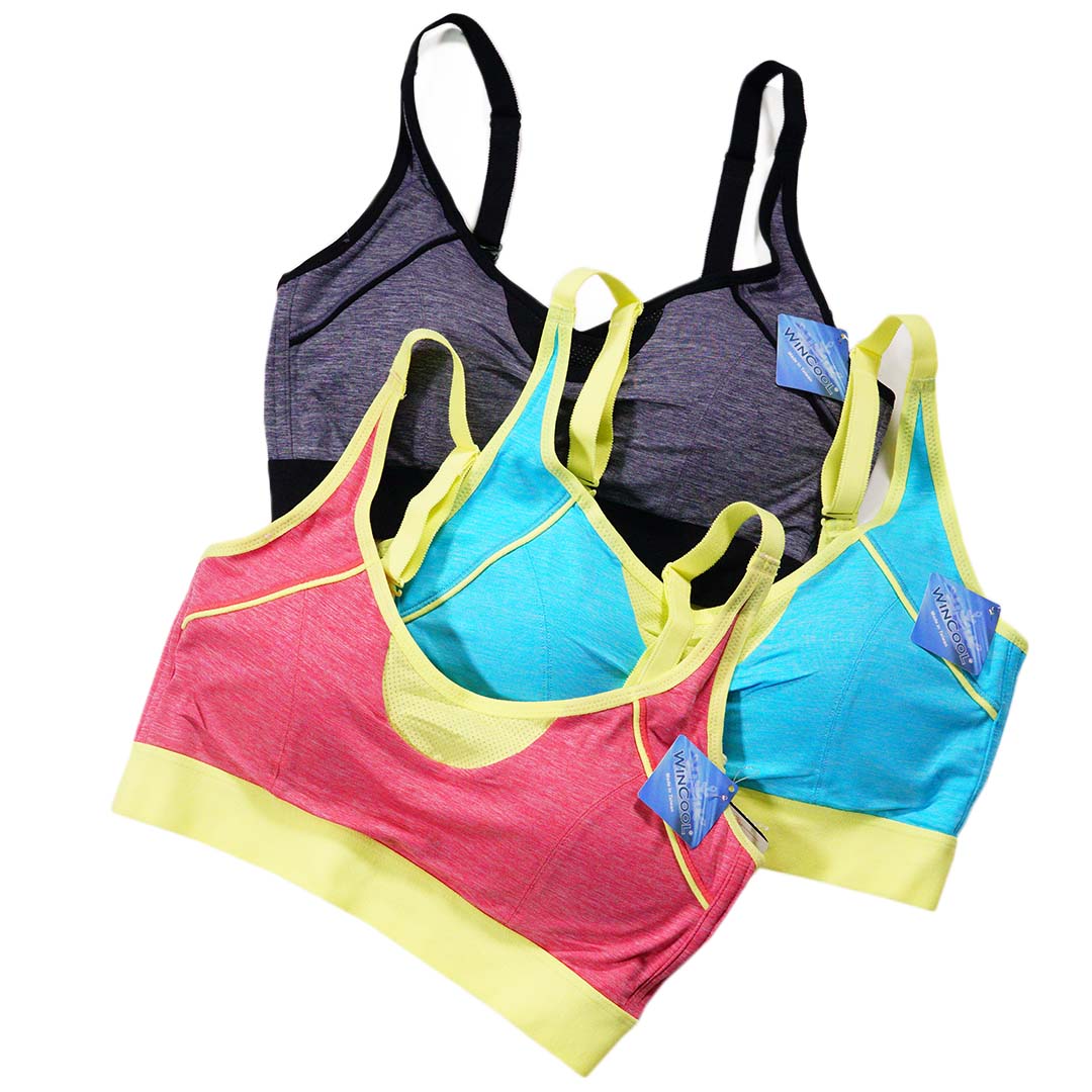 輕柔時分 舒適後交叉肩帶可調運動內衣