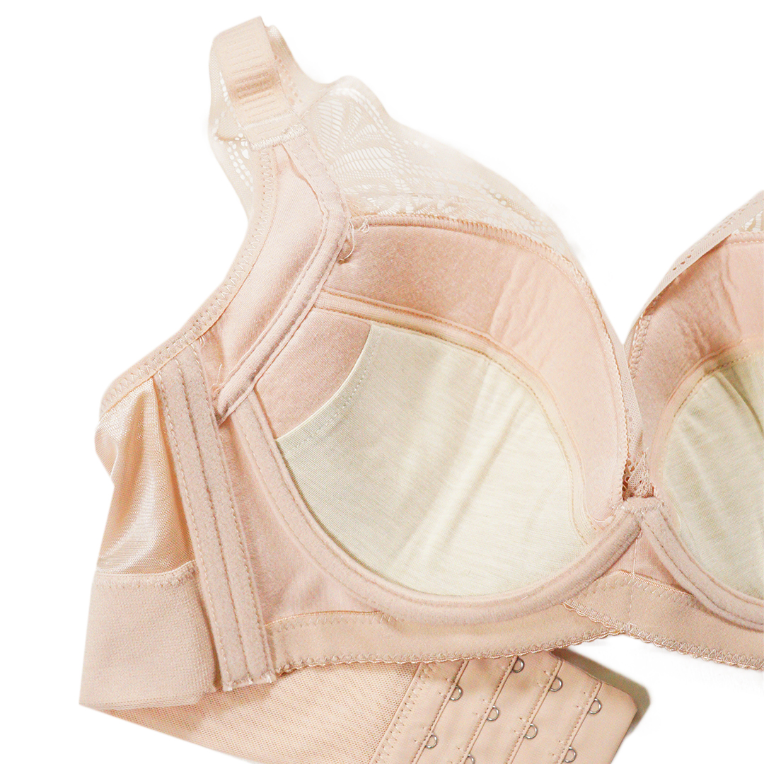 大胸唯美C杯軟記憶鈦圈直立棉防下垂內衣