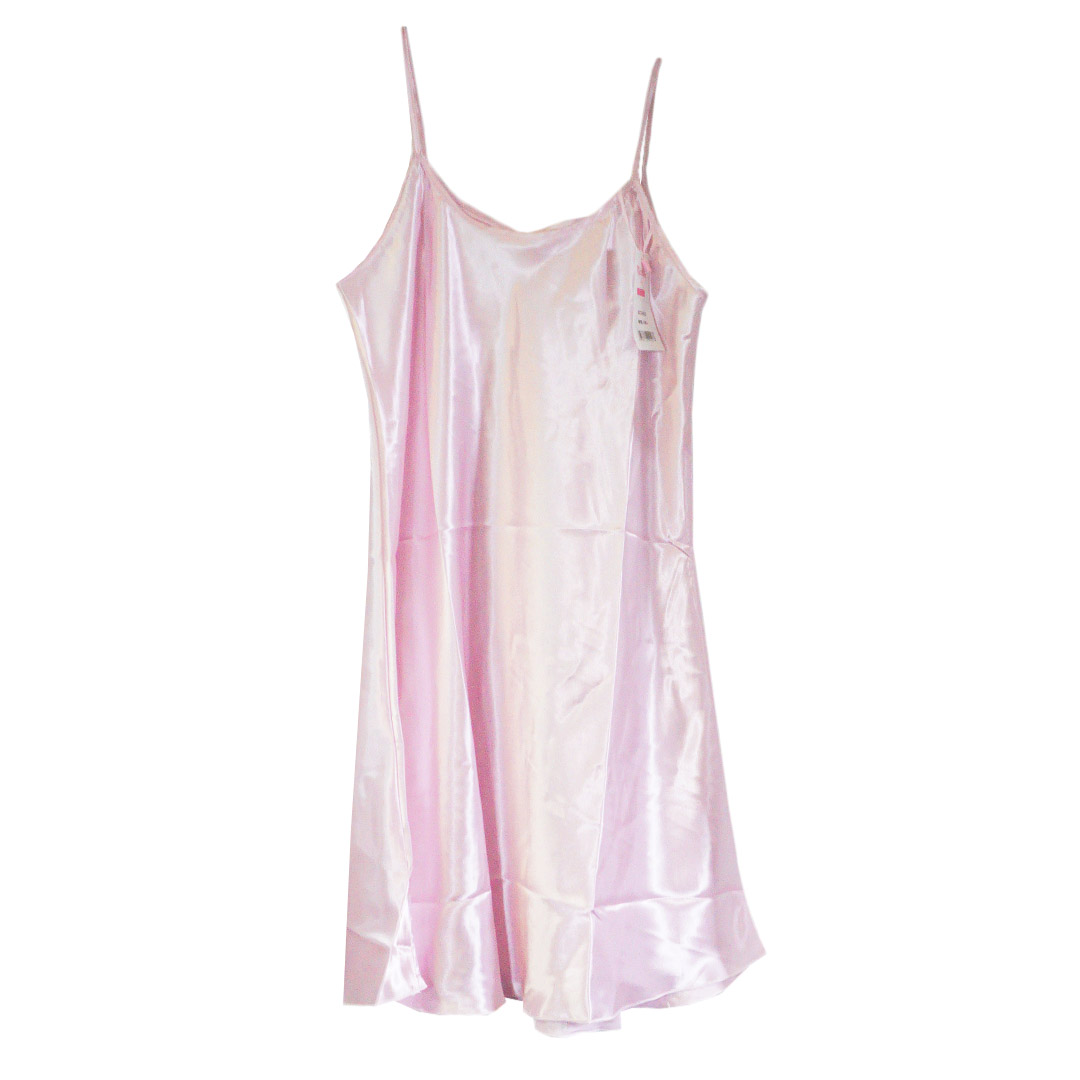 絲滑質感性感吊帶荷葉下擺睡裙打底裙