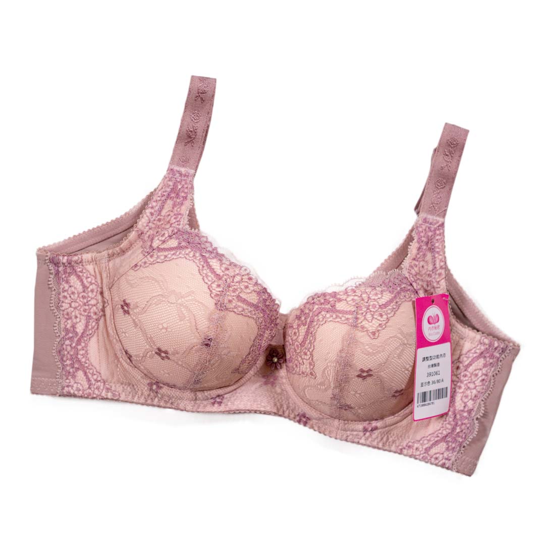 花語系列，蕾絲高機能內衣 立體杯(厚杯)A-C CUP     專業養脂術系列