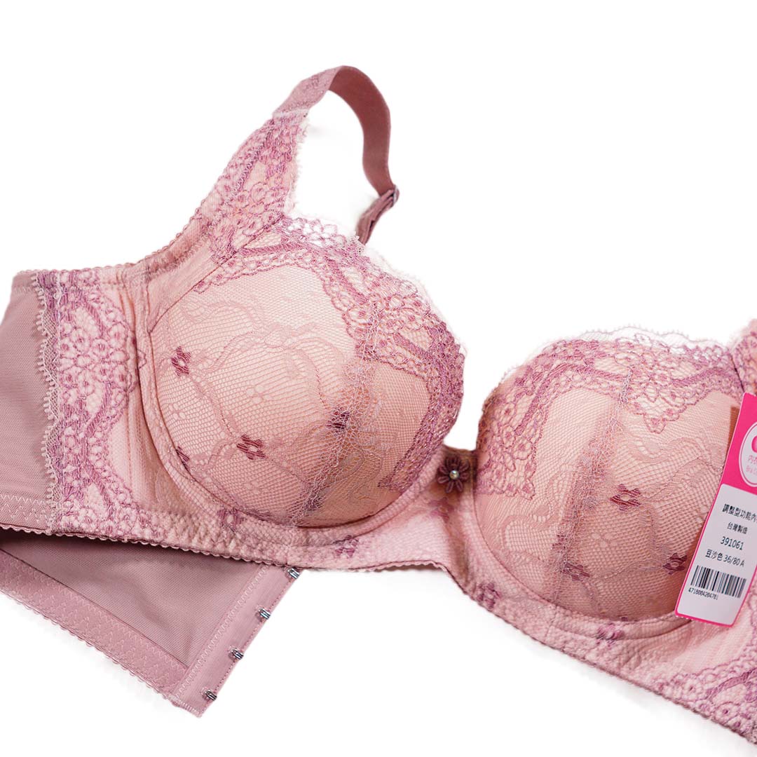 花語系列，蕾絲高機能內衣 立體杯(厚杯)A-C CUP     專業養脂術系列