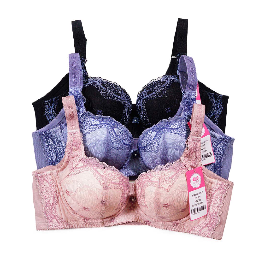 花語系列，蕾絲高機能內衣 立體杯(厚杯)A-C CUP     專業養脂術系列