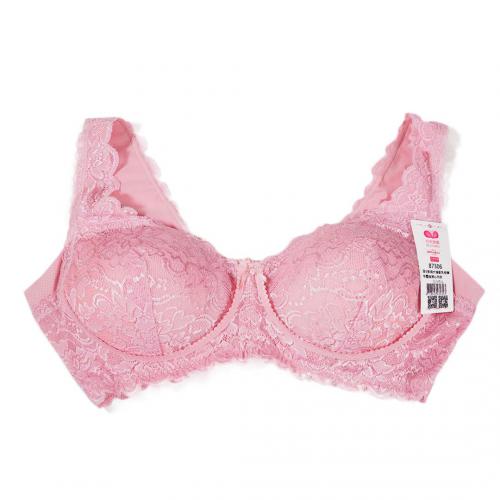 Deep V style beautiful back large repair bra for correcting uneven breasts with highly concentrated lace bralette underwear