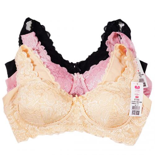Deep V style beautiful back large repair bra for correcting uneven breasts with highly concentrated lace bralette underwear
