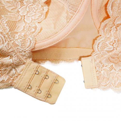 Deep V style beautiful back large repair bra for correcting uneven breasts with highly concentrated lace bralette underwear