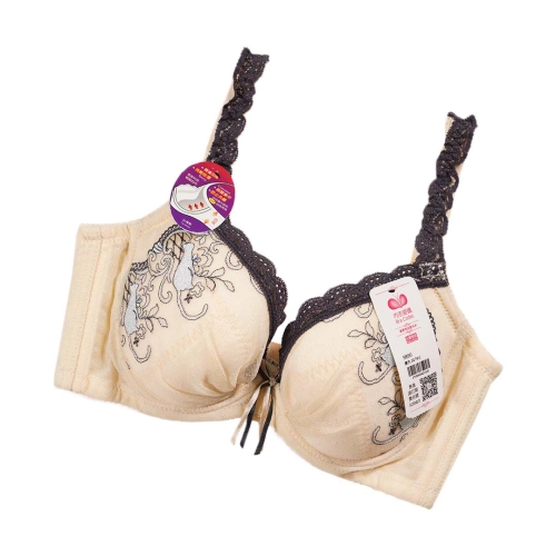 CAT日系貓咪刺繡調整型內衣 - 鋼圈