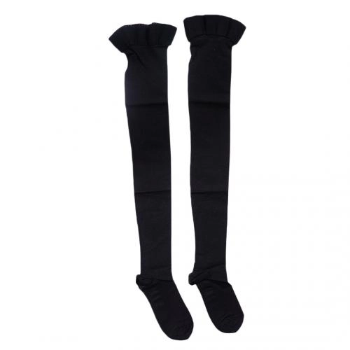 280D 矽膠粒防滑防靜脈曲張大腿襪 黑色