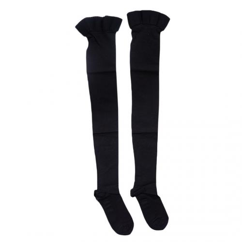 280D 矽膠粒防滑防靜脈曲張大腿襪 黑色