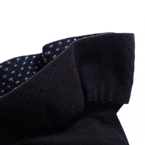 280D silicone anti slip and anti varicose thigh socks in black