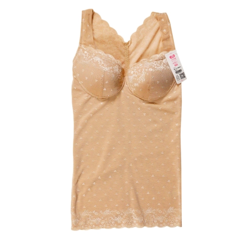 蕾絲－調整型無鋼圈胸罩＋塑身收腹束腰背心