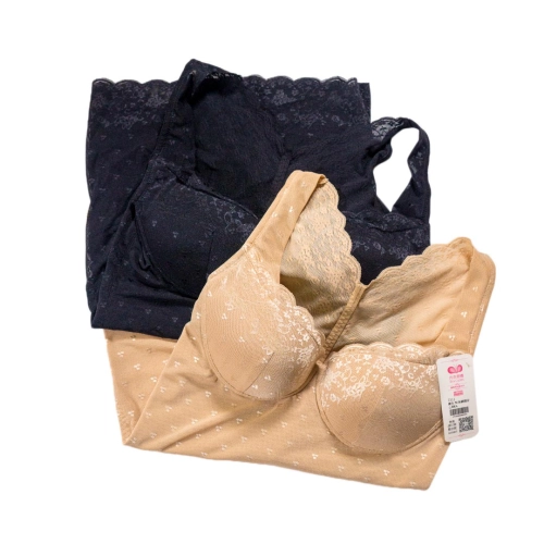 蕾絲－調整型無鋼圈胸罩＋塑身收腹束腰背心