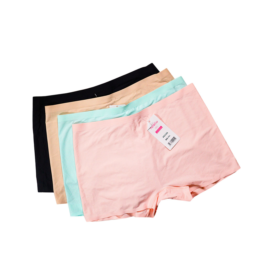 PZ1506 冰絲無痕純棉襠防走光平角安全打底褲