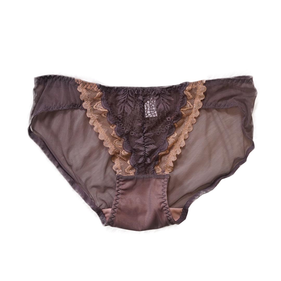 法式小城性感蕾絲無鋼圈內衣-內提托透氣薄杯 配褲