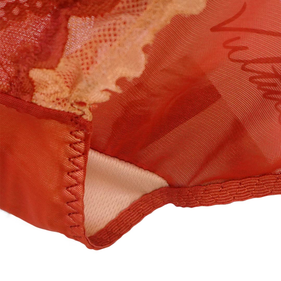 法式小城性感蕾絲無鋼圈內衣-內提托透氣薄杯 配褲