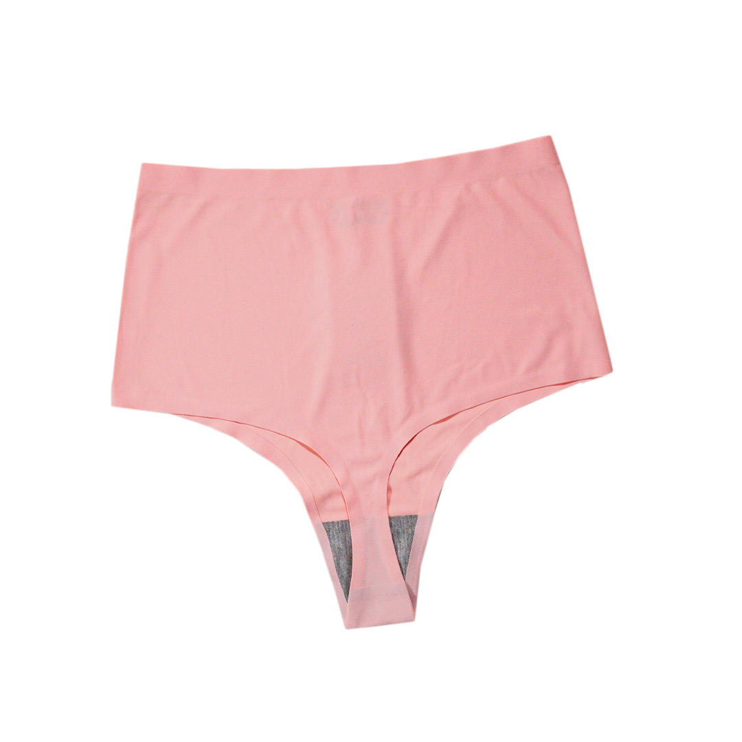 高腰收腹冰絲無痕一片式丁字褲