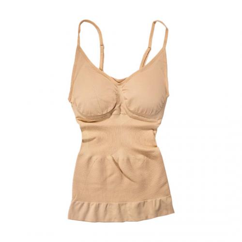 無鋼圈吊帶內附胸墊修身衣背心