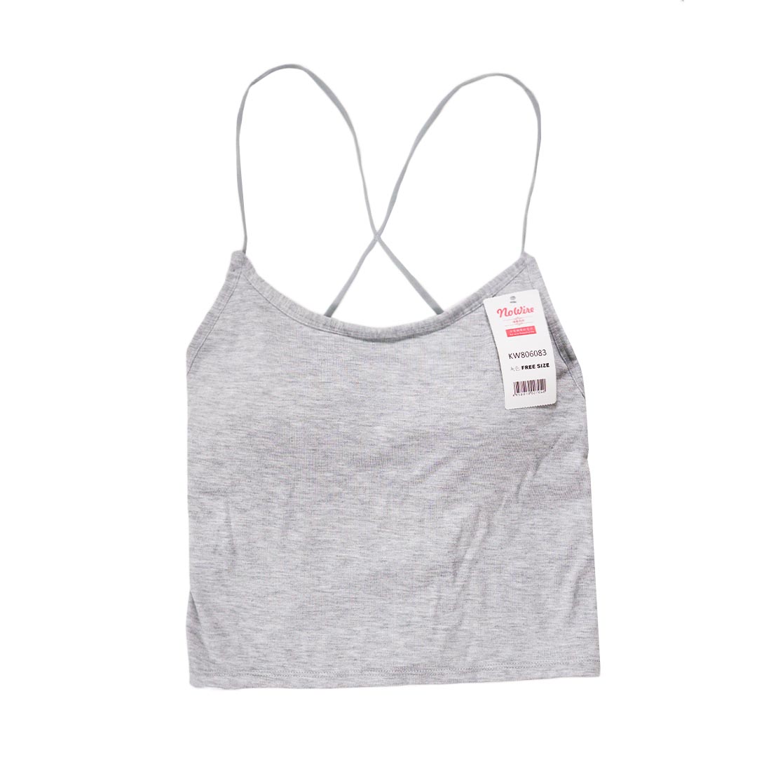 性感交叉美背修身百搭吊帶背心（贈品）