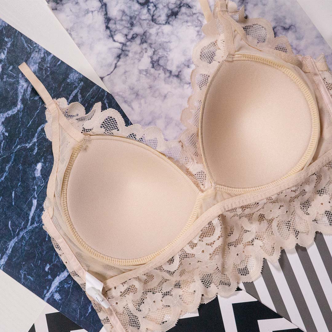 法式性感立體固定杯無鋼圈內衣