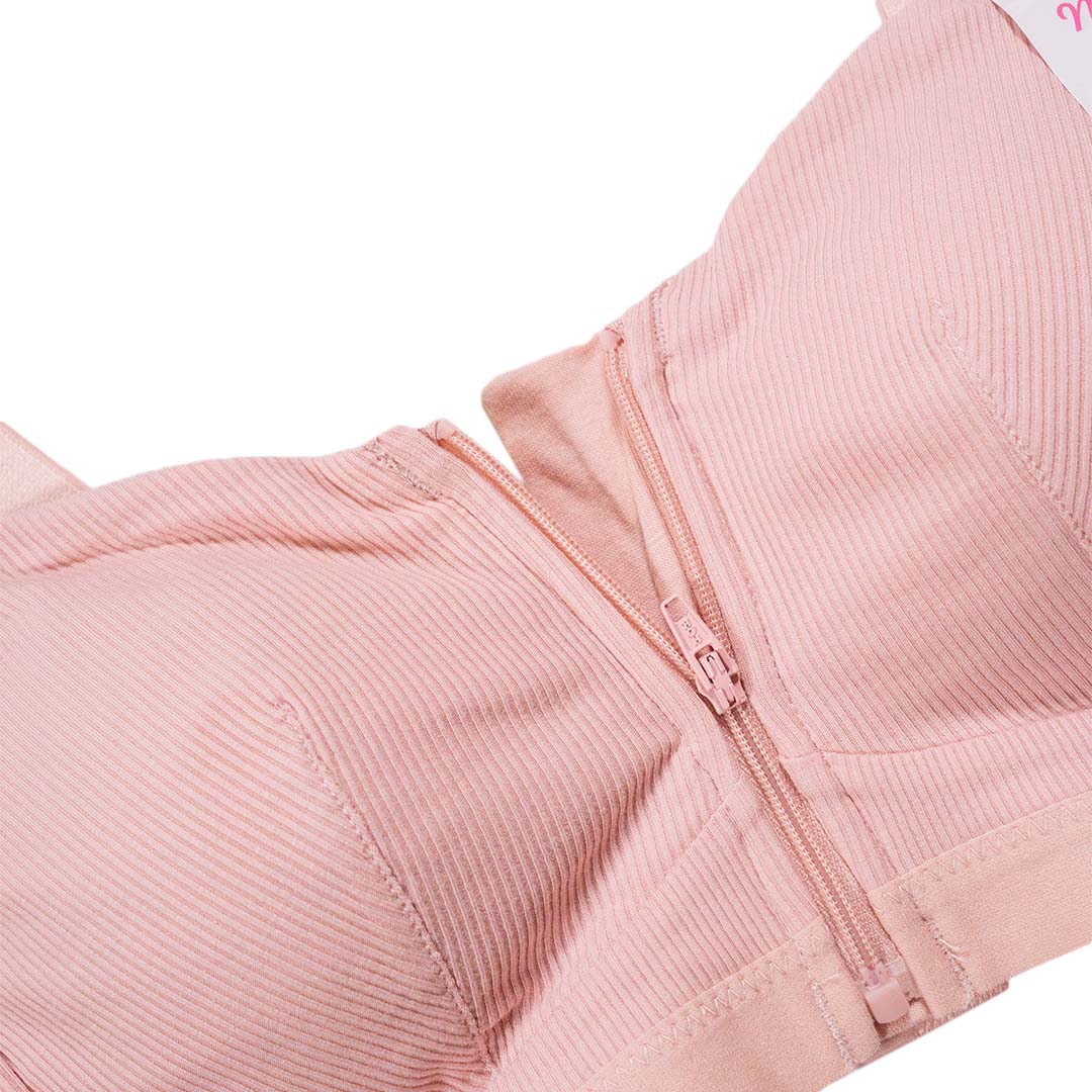 前拉後扣式靈活適應多功能無鋼圈內衣-可放儀乳