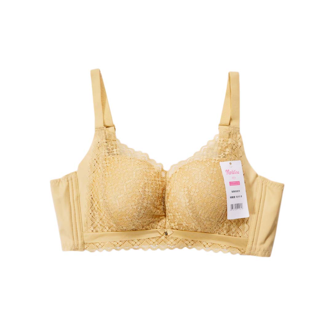 天然玫瑰精油輕柔透氣納米綿少女性感蕾絲內衣