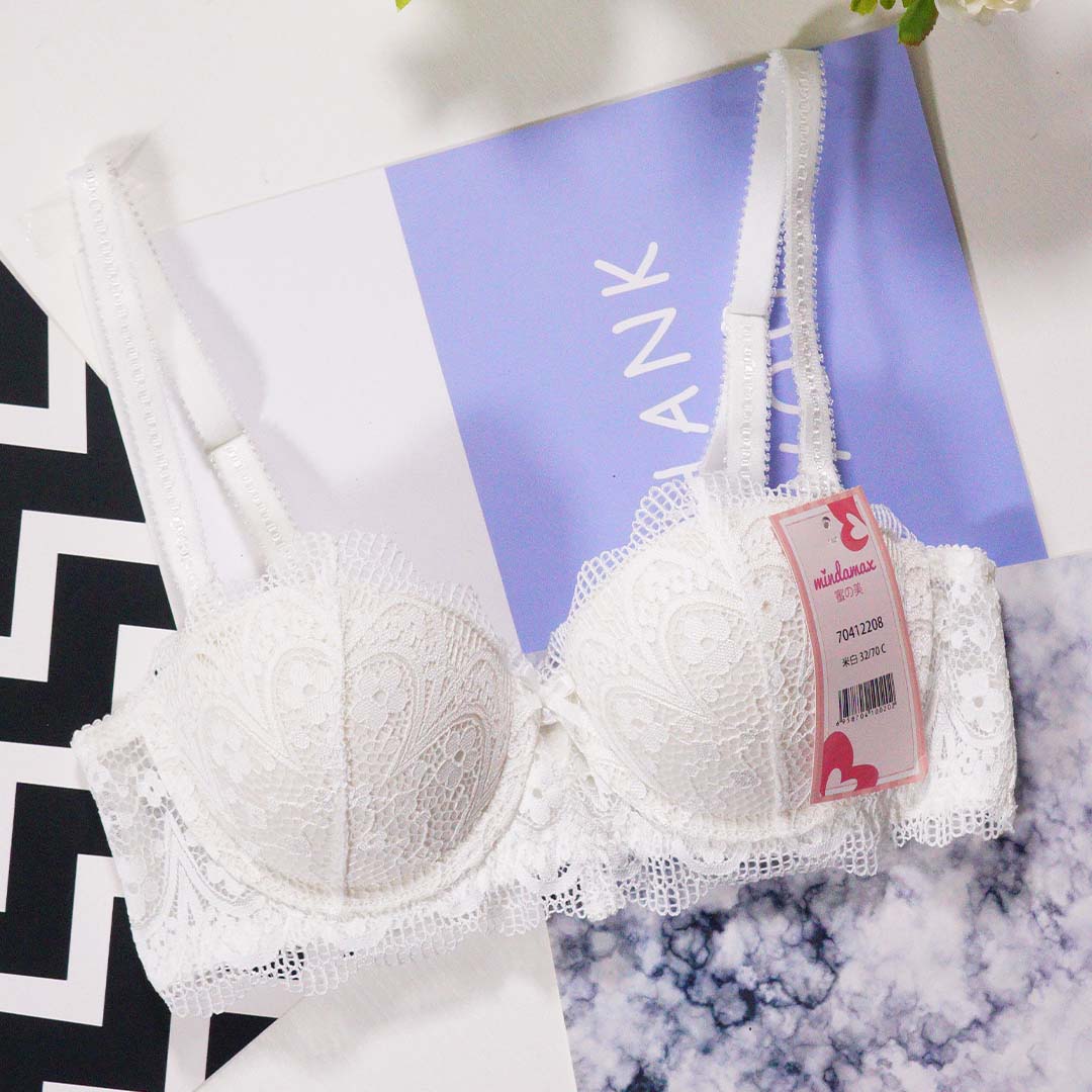 性感撩人蕾絲立體半杯內衣