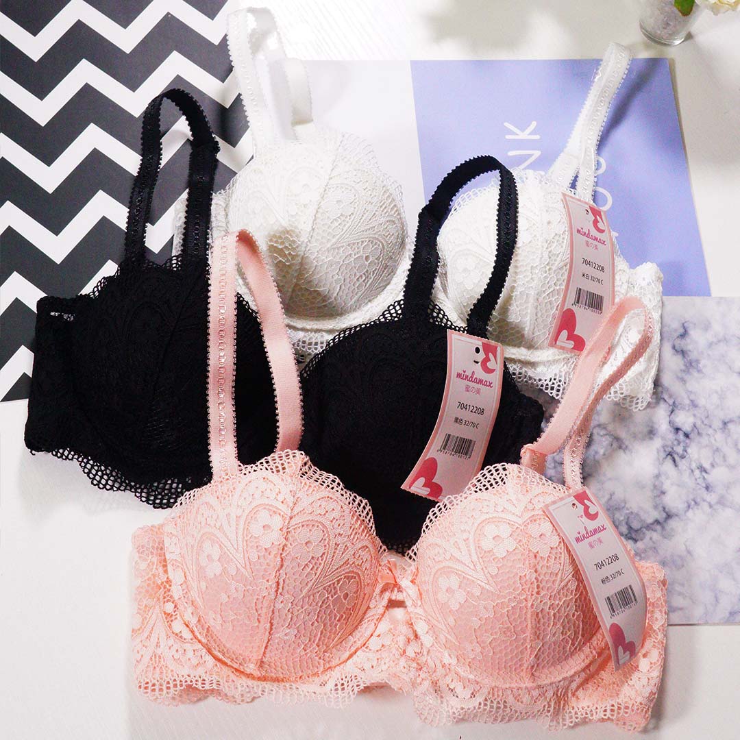 性感撩人蕾絲立體半杯內衣