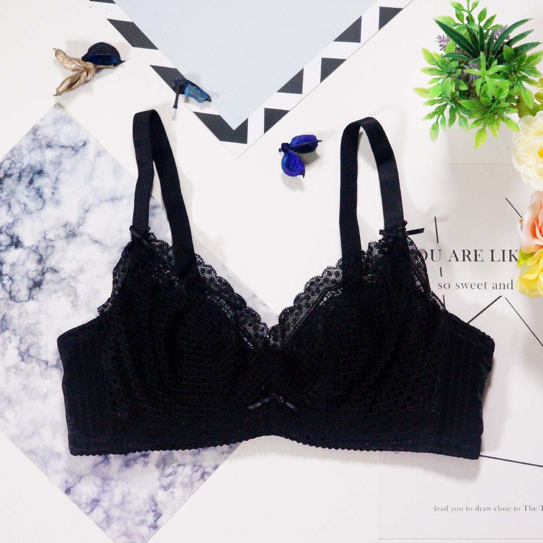 性感超薄水晶杯無海綿軟鋼圈透明蕾絲內衣