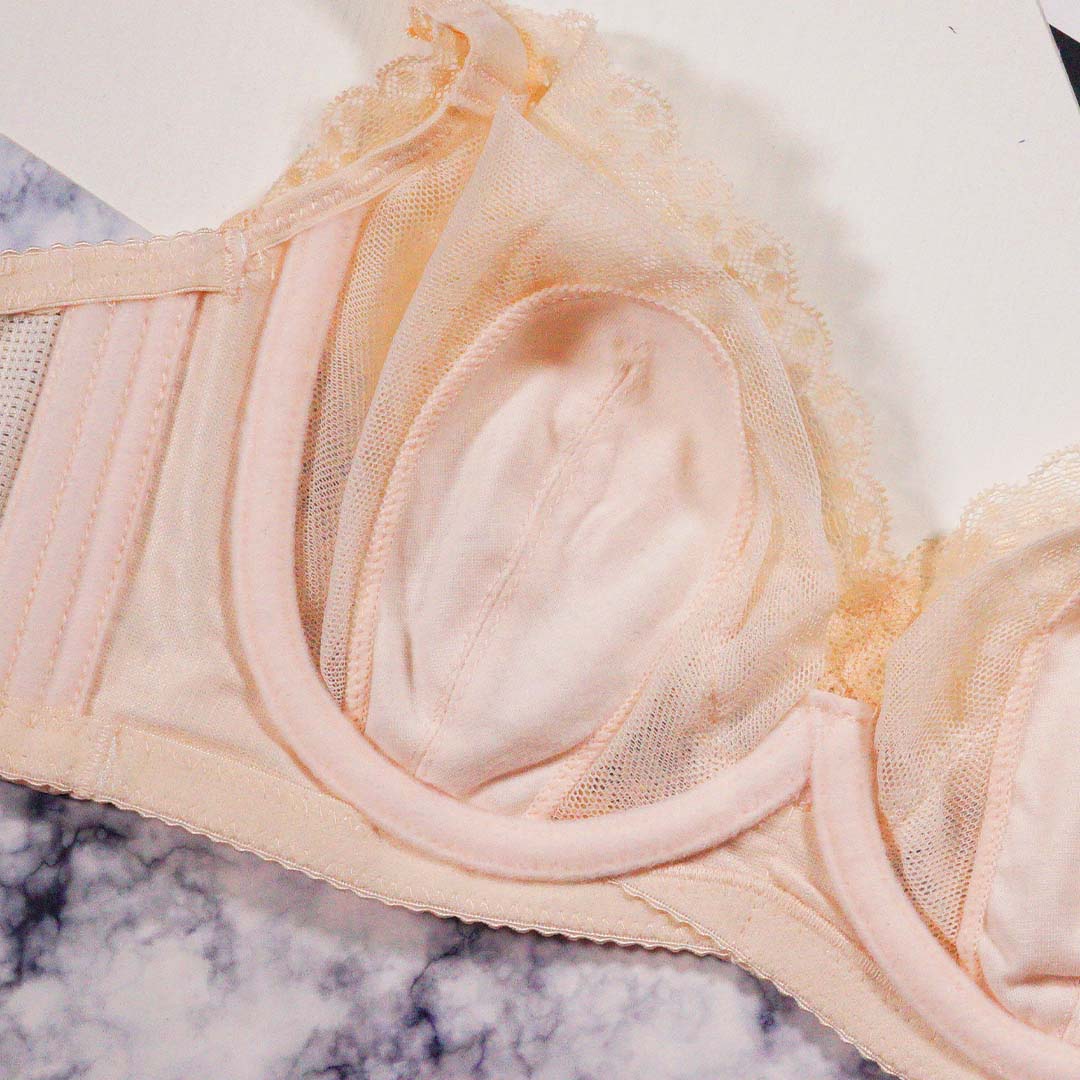 性感超薄水晶杯無海綿軟鋼圈透明蕾絲內衣