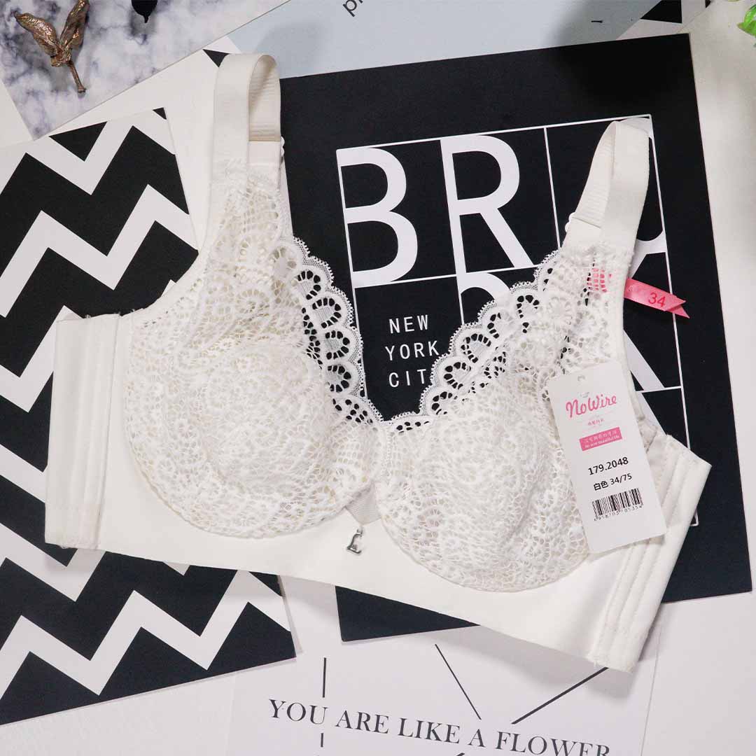 輕薄透氣性感水晶杯無海綿聚攏記憶軟鋼圈內衣