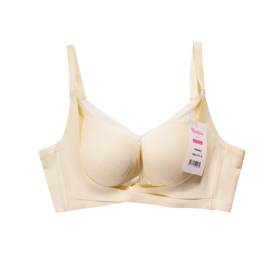 院線能量石塑型無痕無鋼圈小胸聚攏收副乳防下垂調整型內衣