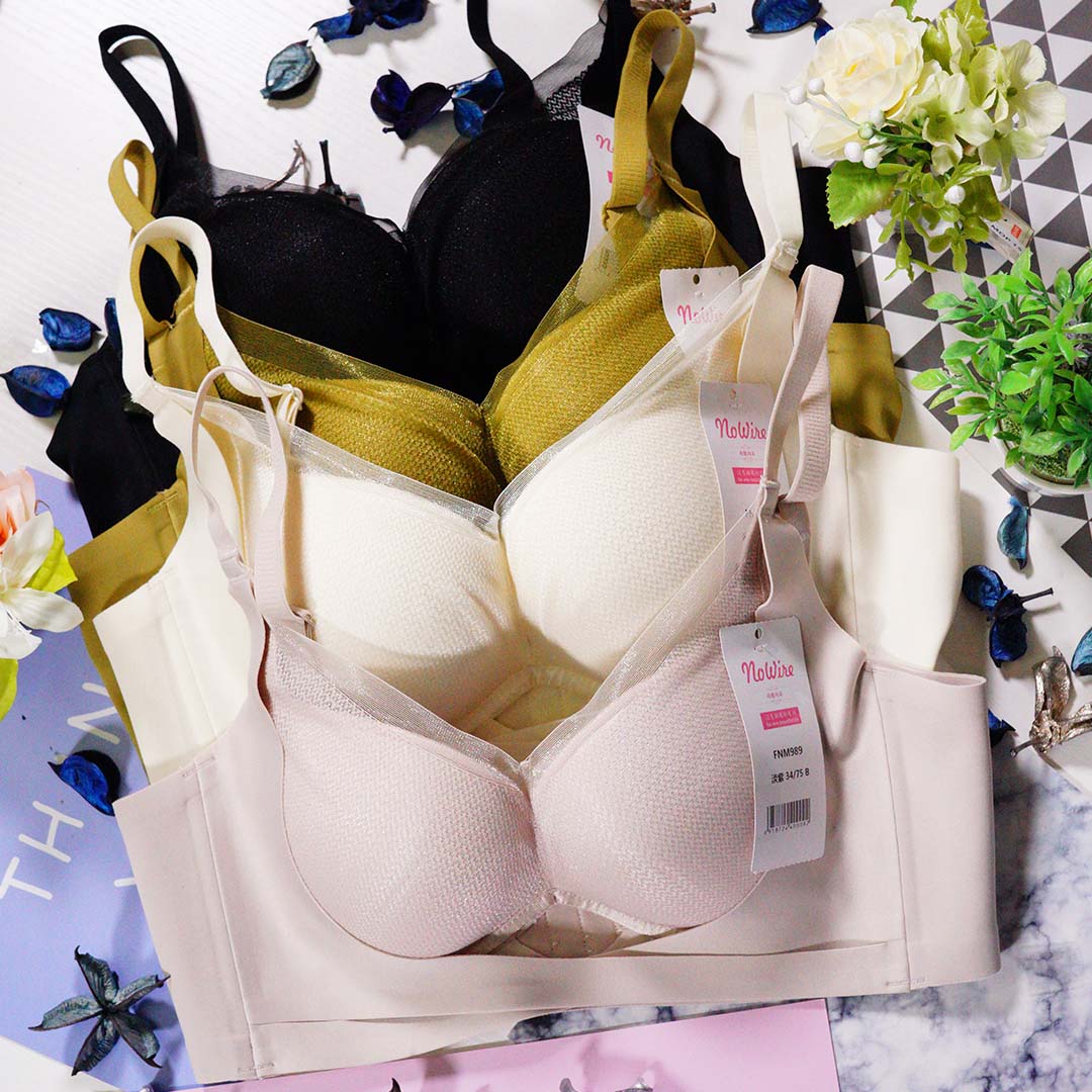 院線能量石塑型無痕無鋼圈小胸聚攏收副乳防下垂調整型內衣