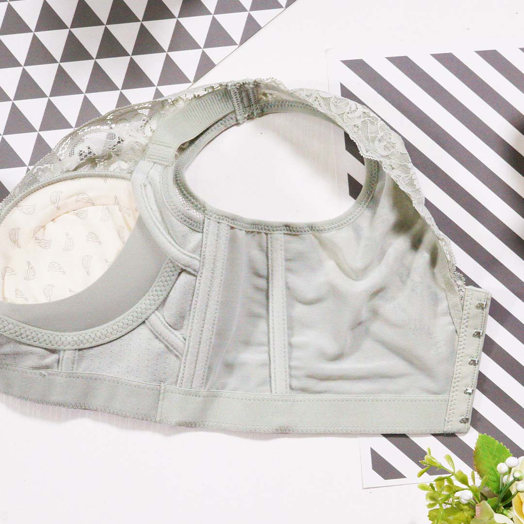 性感蕾絲孔雀磁滑滑杯無鋼圈聚攏收副乳防下垂調整型內衣