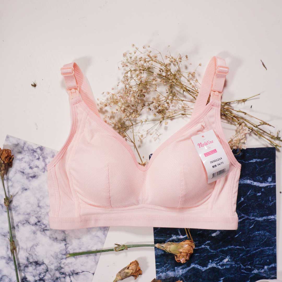 媽咪最愛，純棉便捷哺乳上開扣內衣