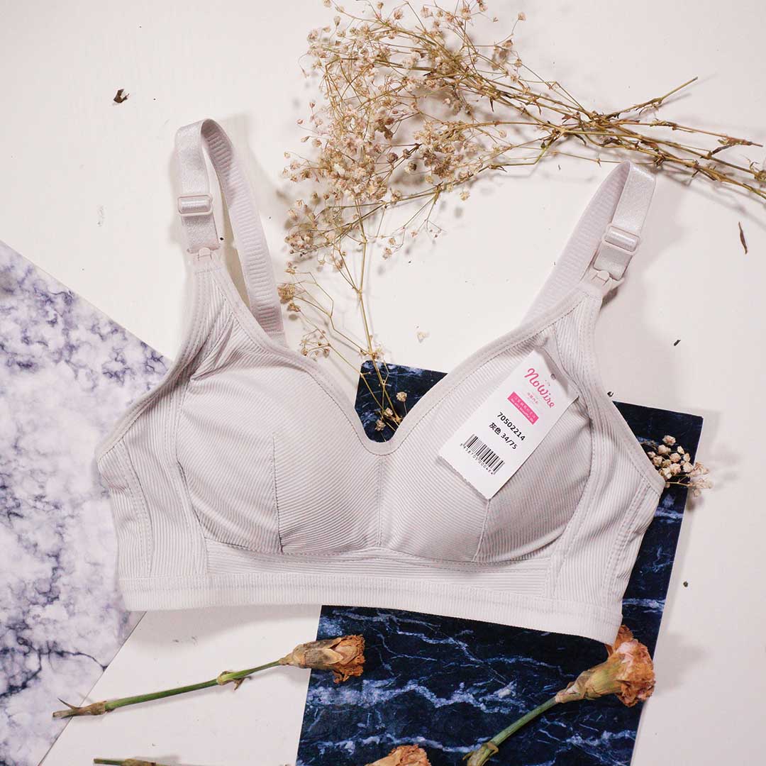媽咪最愛，純棉便捷哺乳上開扣內衣
