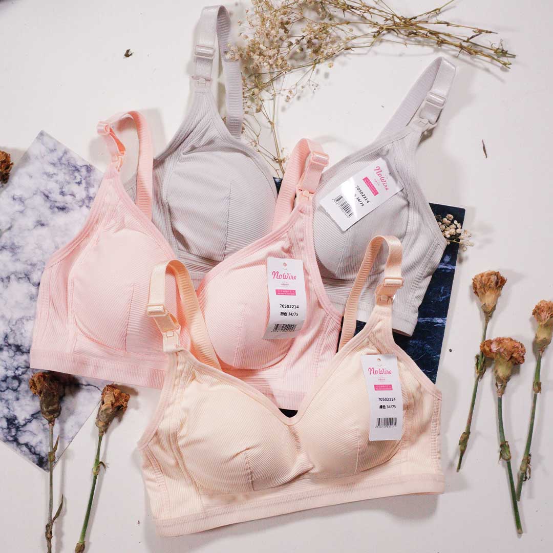 媽咪最愛，純棉便捷哺乳上開扣內衣