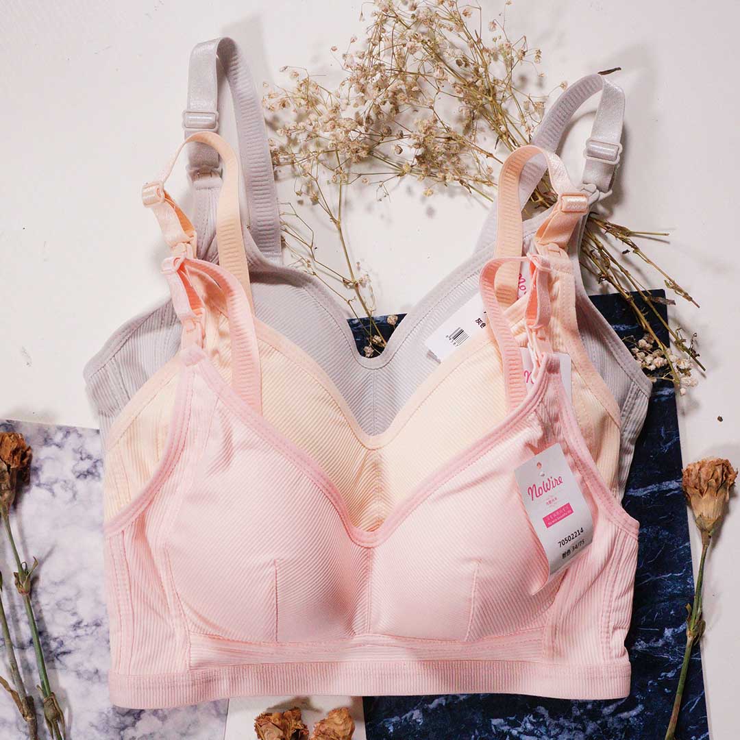 媽咪最愛，純棉便捷哺乳上開扣內衣