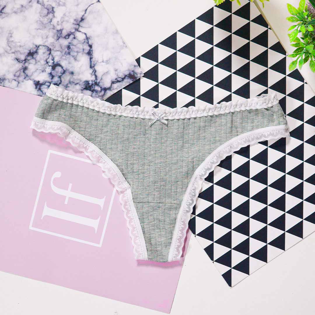 新款彩棉桑蠶絲抗菌無痕丁字褲