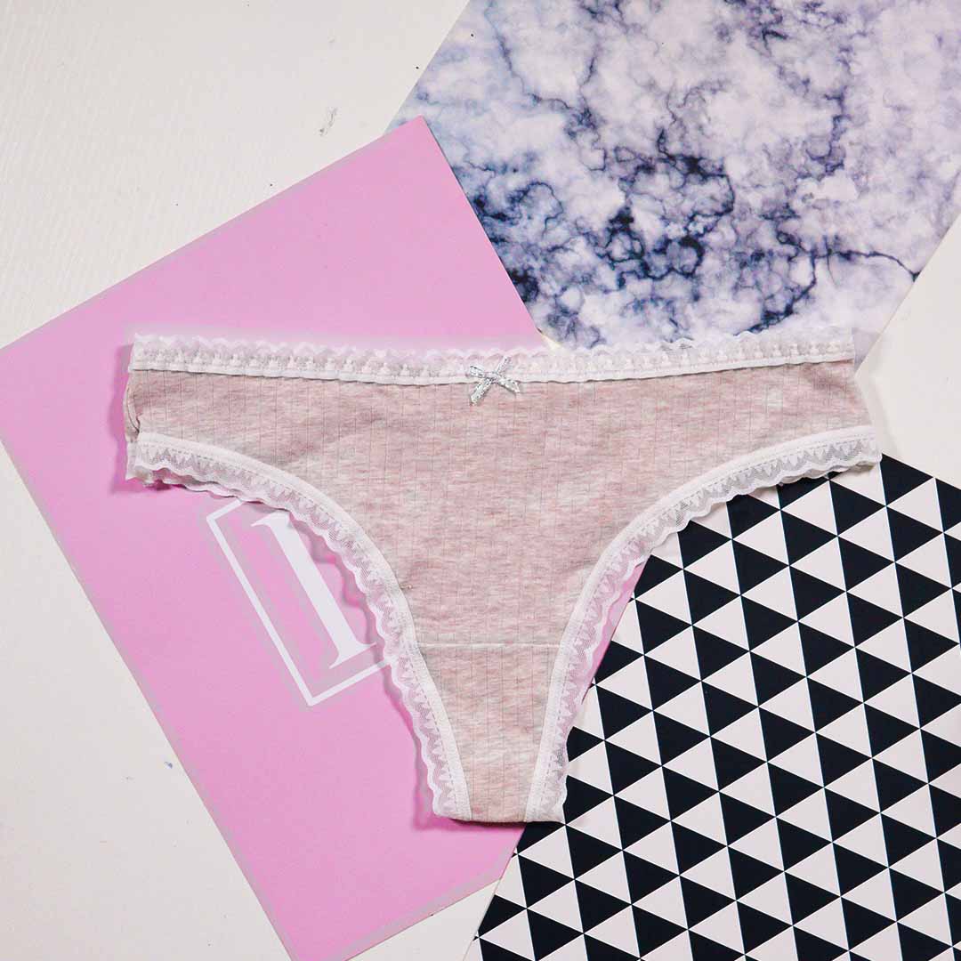 新款彩棉桑蠶絲抗菌無痕丁字褲