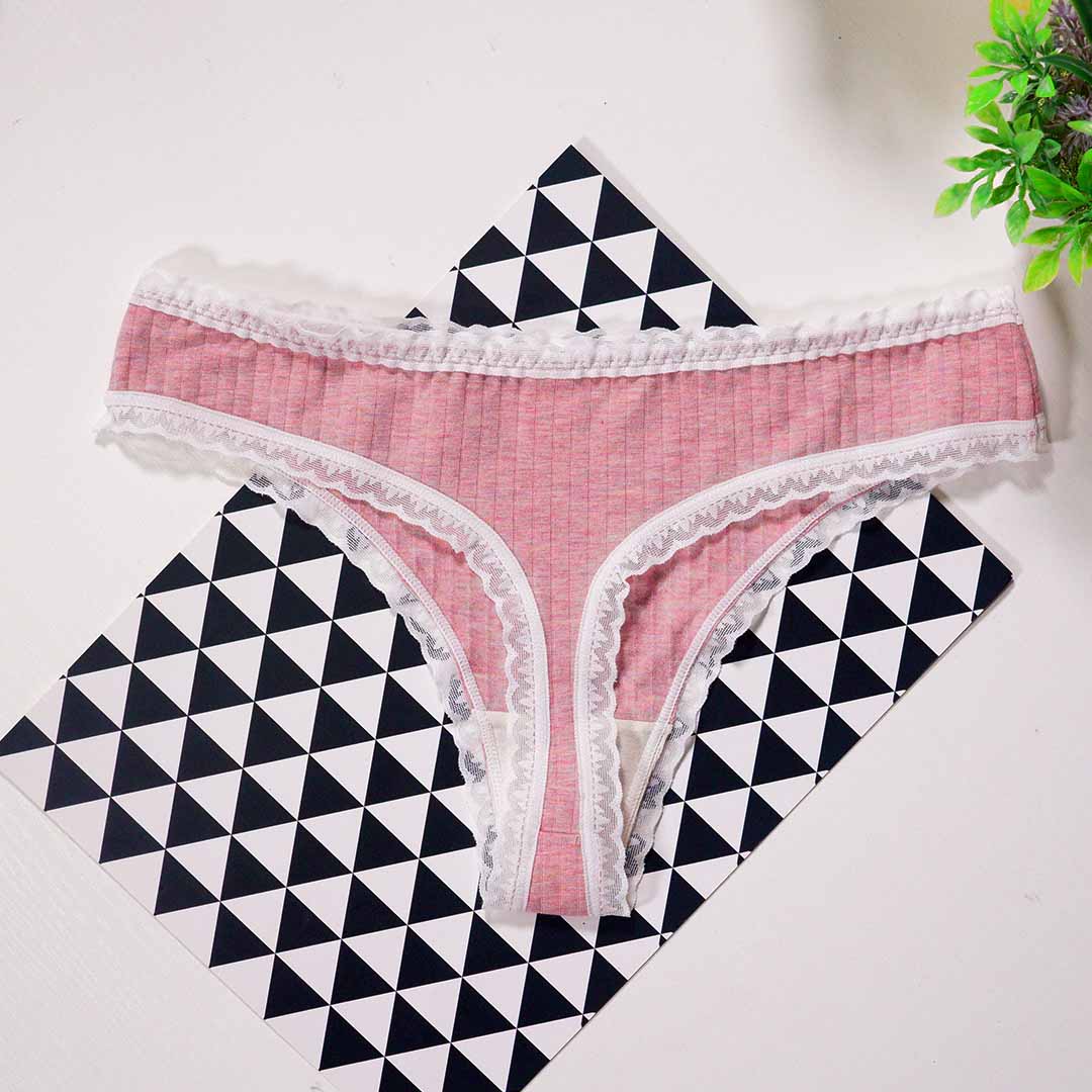 新款彩棉桑蠶絲抗菌無痕丁字褲